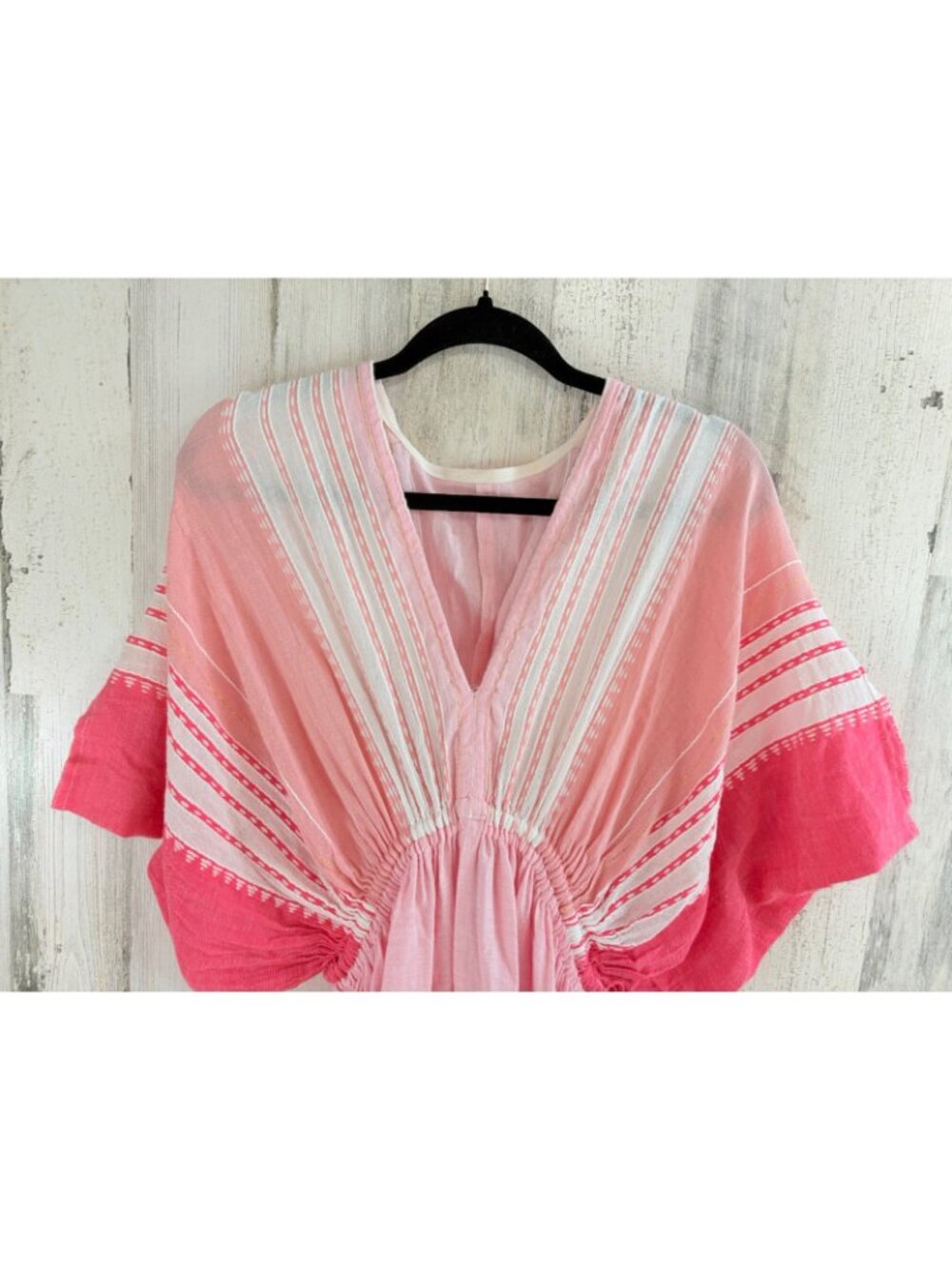 Lemlem Leila Plunge Dress Caftan Size S Pink - Picture 2 of 16
